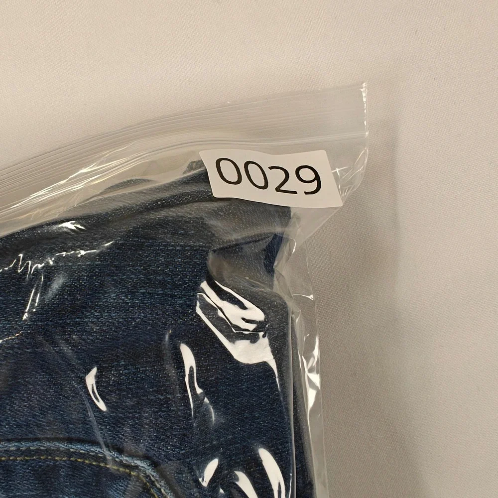 Levis 514 Slim Straight Jeans Mens 36x32 Blue Denim Flap Pocket 00514-0046
